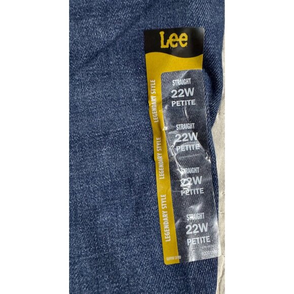 NWT Lee Womens Legendary Plus 90s TAPER Mid Rise Jeans 22W Petite Straight Fit - Picture 6 of 12